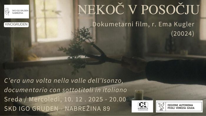 La proiezione del film C&#039;era una volta nella valle dell&#039;Isonzo